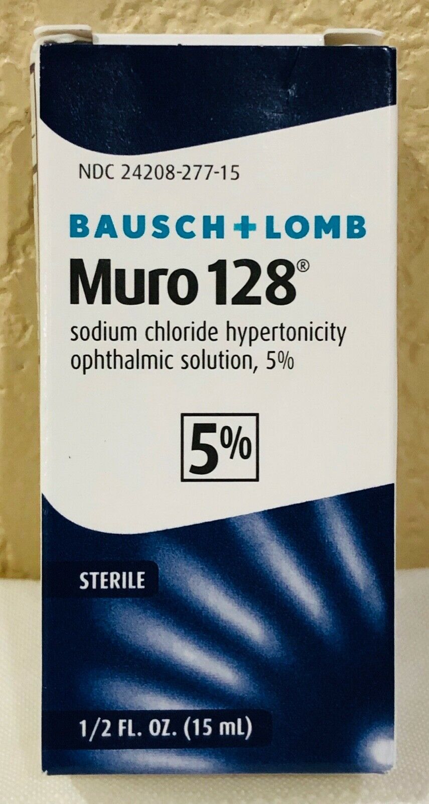 Bausch + Lomb MURO 128 Ophthalmic Solution 5% - 0.5oz (15ml) NEW>FREE SHIPPING!