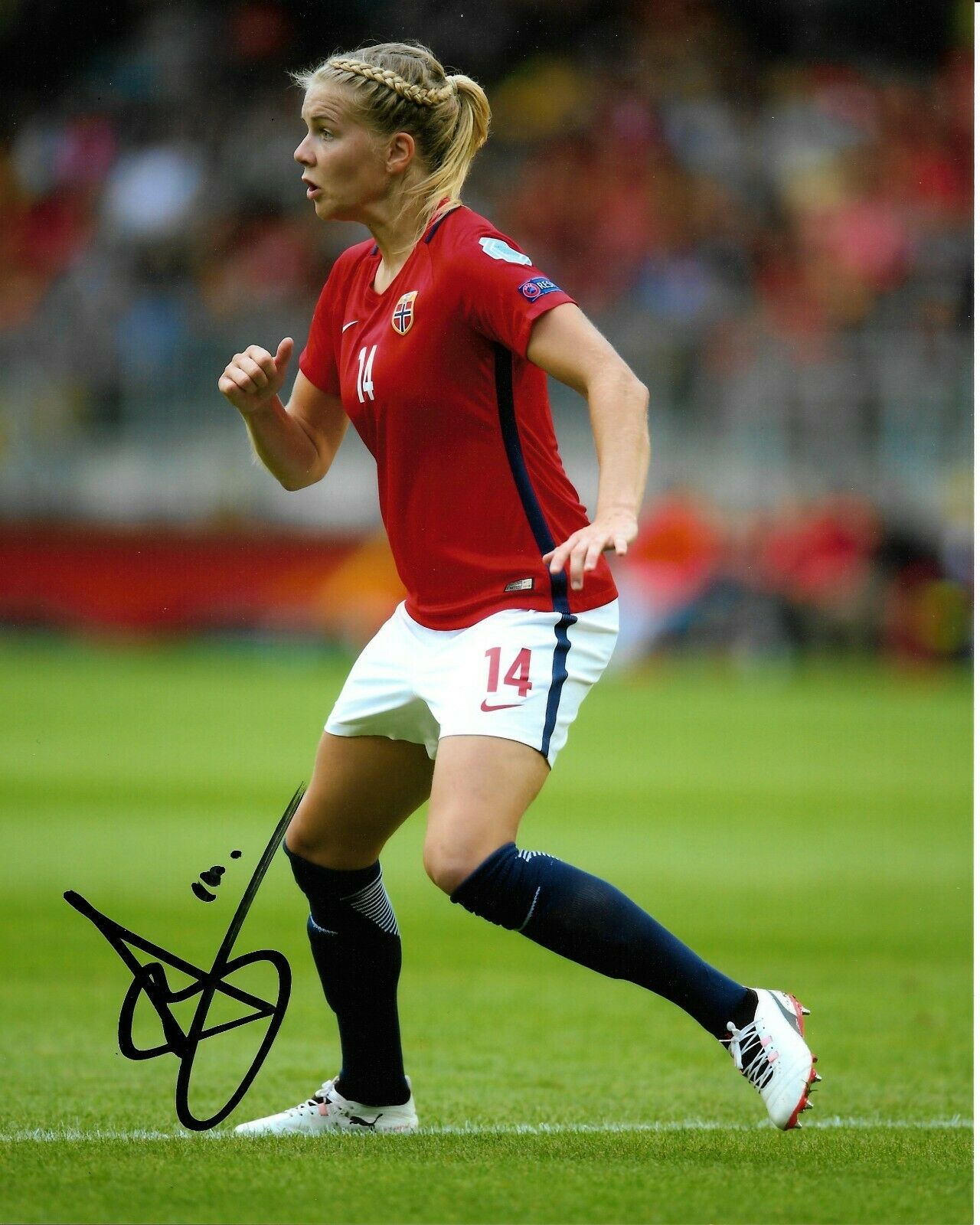 Norway Ada Hegerberg Autographed Signed 8x10 Coa #2