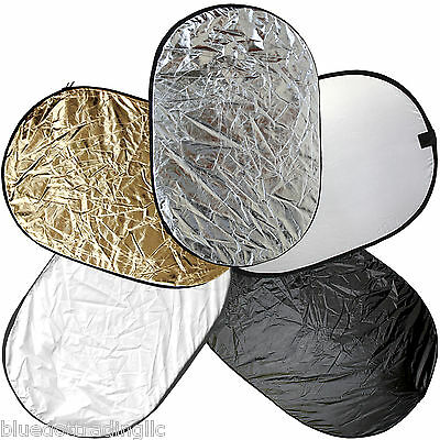 100*150cm 5-in-1 Photography Studio Multi Photo Disc Collapsible Light Reflector
