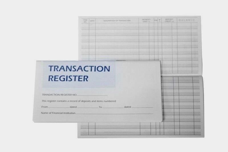 Checkbook Account Registers  2021 -22 -23 Transaction Bank Deposit Book Debit