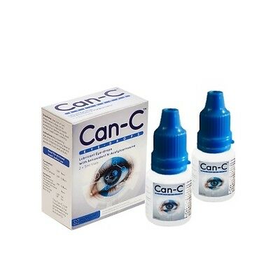 Can-c Eye-drops 2x5ml vials N-Acetylcarnosine Drops for Cataracts FREE SHIPPING