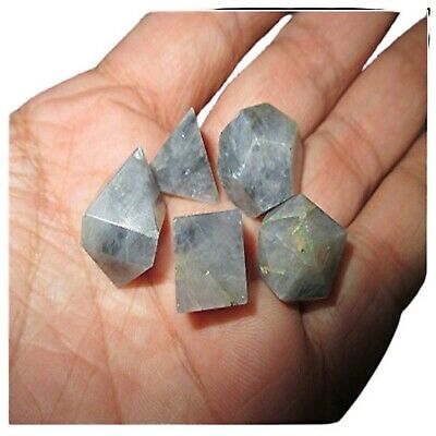 Jet Exquisite New Iolite A++ Sacred Geometry Sets 5 Stone Platonic Solid Top