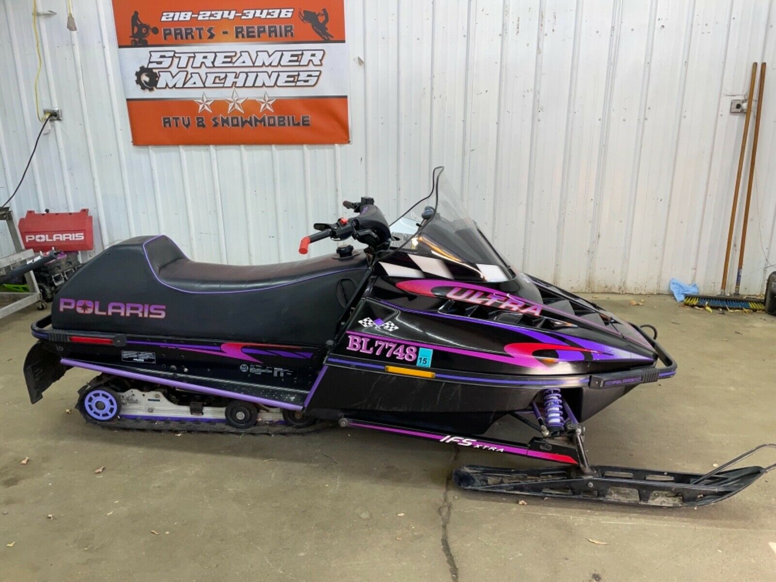 1996 96 Polaris Indy Ultra 680 Triple Pipes Reverse Low Miles Clean