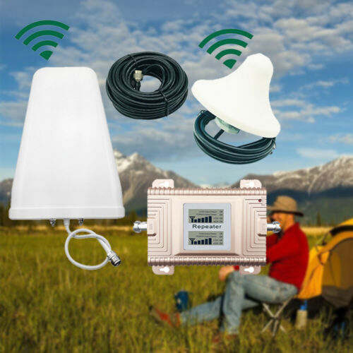 Dual Band Cell Phone Signal Booster Amplifier Repeater Kit 2G 3G 4G 850/1900MHz