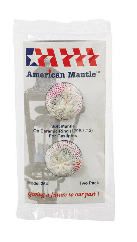 "american Mantle" Gaslight Mantle *soft Inverted No. 2