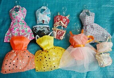 Fashion 25p(10small Formal Attire+10 Shoes + 5 Hangers) For 11.5" Doll Clothes