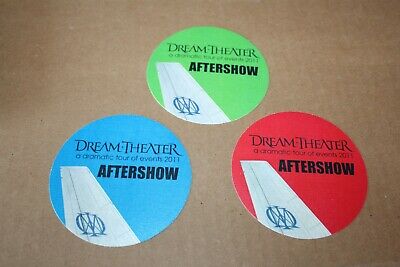 Dream Theater - 3 x unused Backstage Pass 2011 - Lot # 15  - FREE POSTAGE