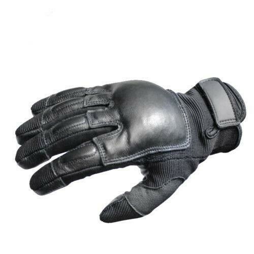XL OFFICIAL LEATHER POLICE TACTICAL REAL WEIGHTED SAP GLOVES (LIFETIME WARRANTY)