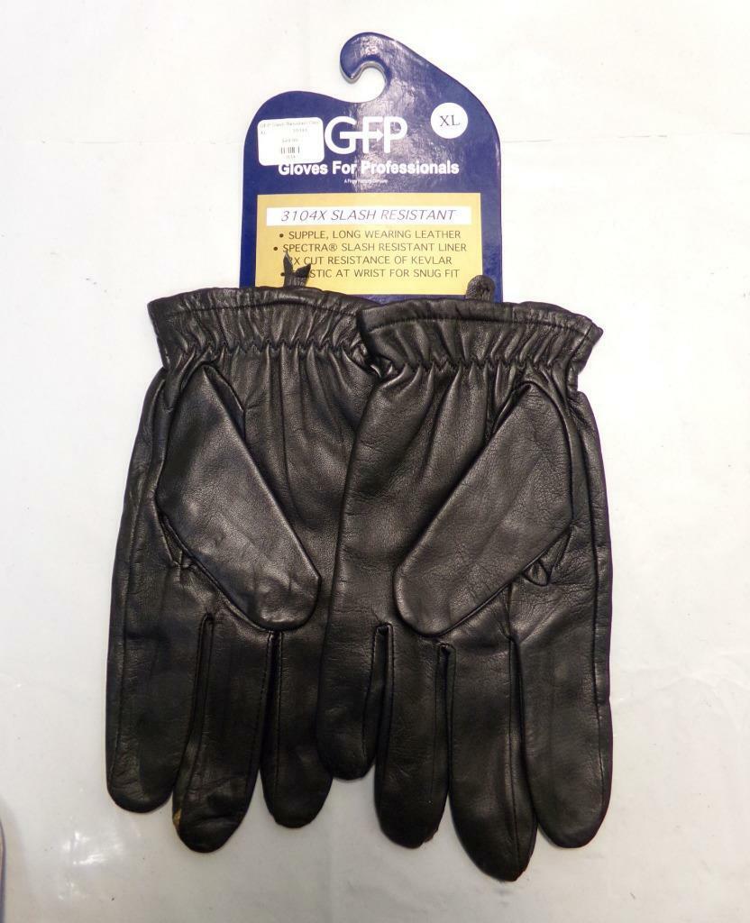 #3104x Xl Gfp Slash Resistant Leather Gloves Police Fire Emt Postal