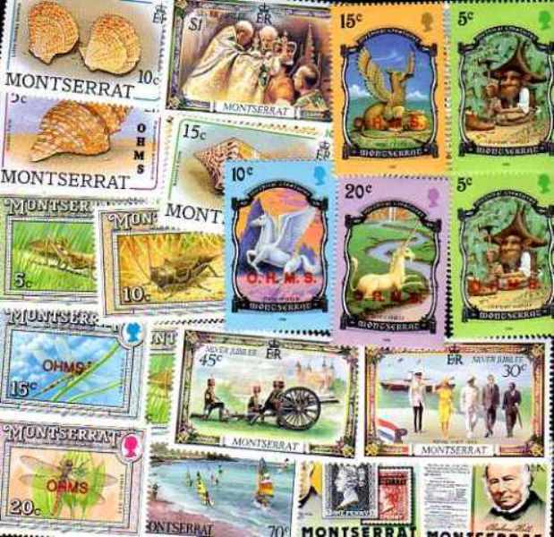 Montserrat 100 Stamps Different