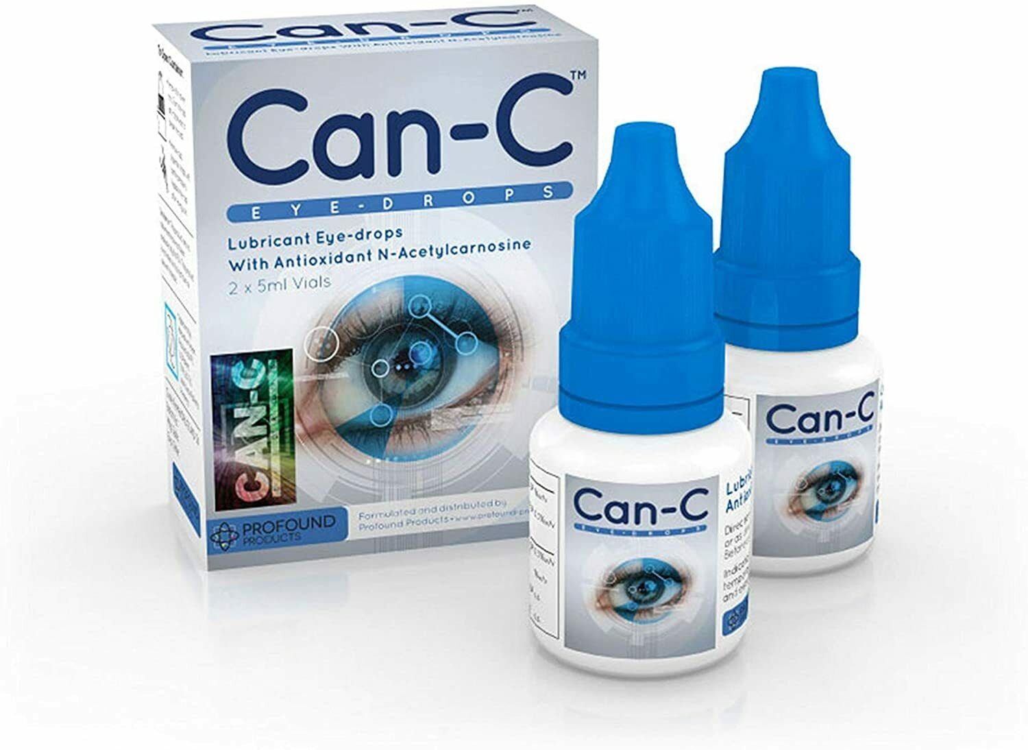 Can-C Lubricant Eye Drops with N-Acetylcarnosine 10ml - 2 in one Pack