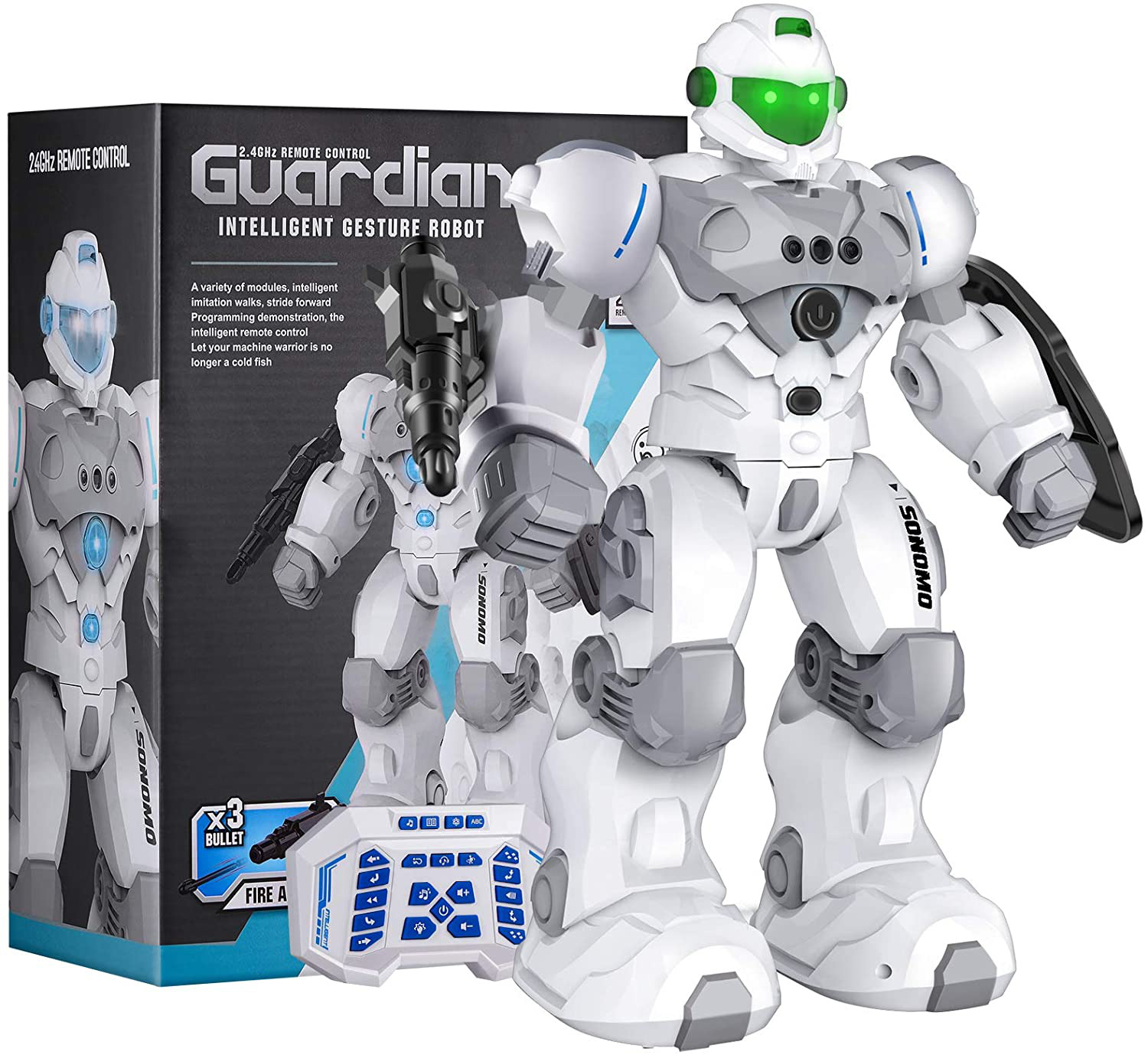 Sonomo Toys for 6-9 Year Old Boys, RC Robot Gifts for Kids Intelligent Programma