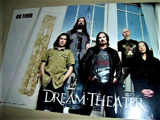 Dream Theater  On Tour Full Color Rp Poster Group Shot Horz Very Cool