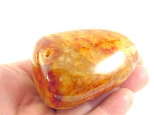 Butw Carnelian Agate Tumbled Pocket Worry Gemstone Healing Stone 1106p