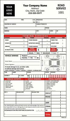 Towing Wrecker Invoice Form in Color / 5.5 x 8.5 / 2 or 3 Part / TMG101