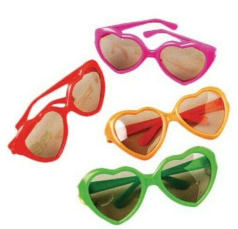12 Heart Sunglasses Rock Roll Music Party Favor Birthday Gift Party Picture Prop