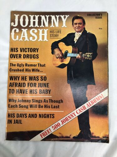 Vintage 1970 Johnny Cash His Life Story Collectors Issue Magazine