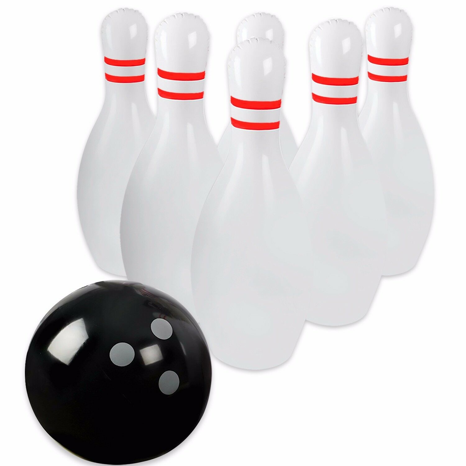 Novelty Place Inflatable Bowling Set for Kids & Adults one Ball with Six Pins