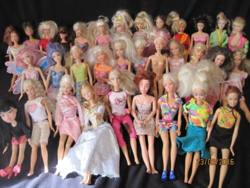 Huge 32 Barbie Doll Lot Mattel,  Disney, Bratz Some Vintage