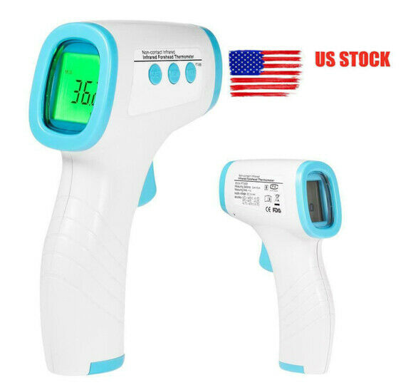 Non-contact Digital Forehead Thermometer Temperature Gun Adult Kids Baby Fever