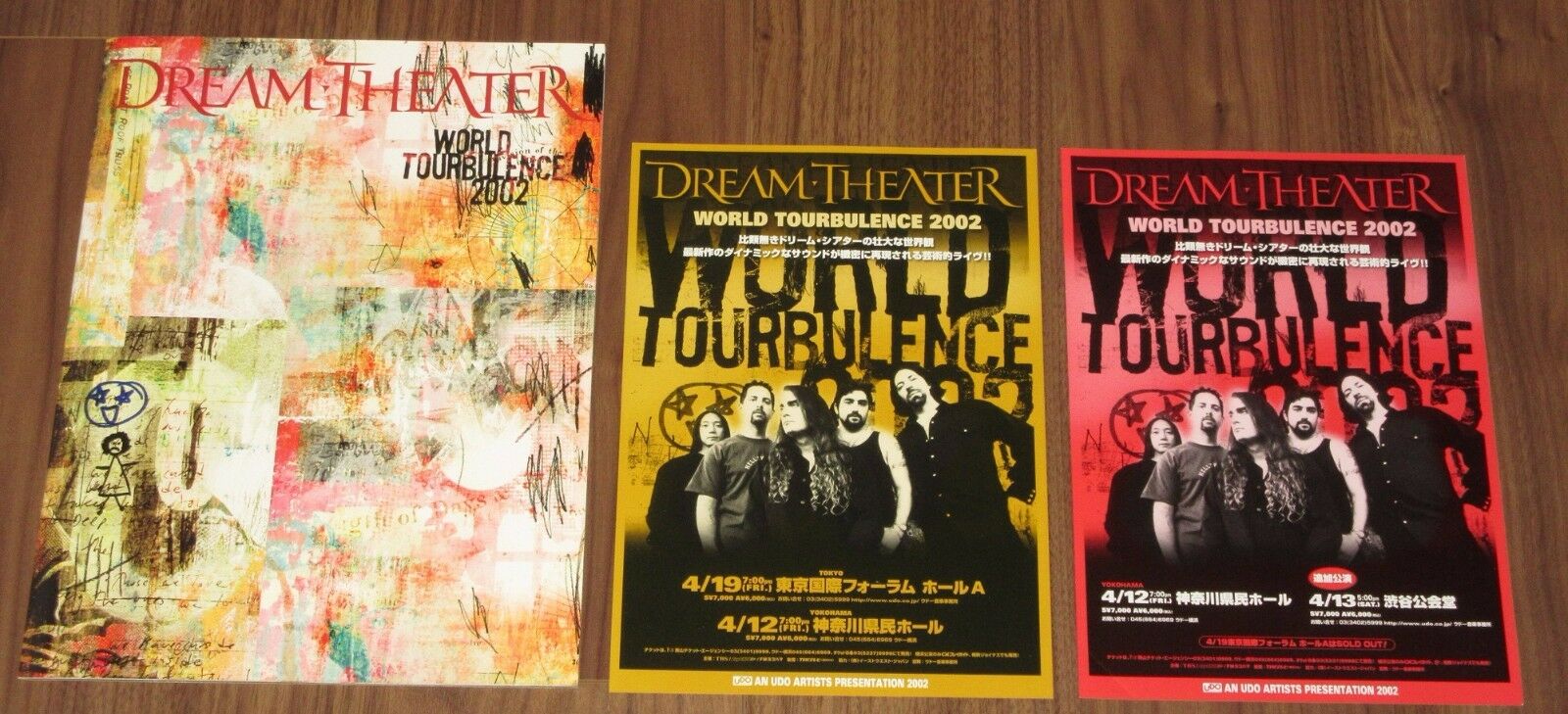 With 2 Promo Flyers! Dream Theater Japan Tour Book - 2002 John Petrucci - Others