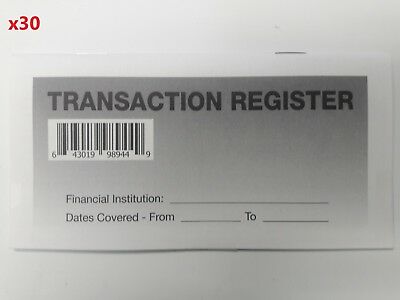 30 - Checkbook Transaction Registers - 2021-23 Calendar - Check Book Bank