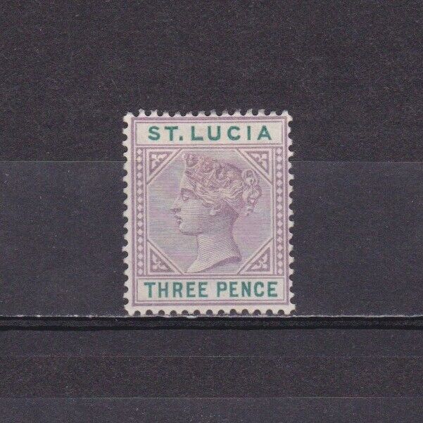 St. Lucia 1886, Sg# 40, Cv £120, Wmk Crown Ca, Die I, No Gum