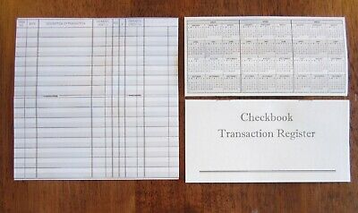 25 Checkbook Transaction Registers Check Book  Register Calendar 2021 2022 2023