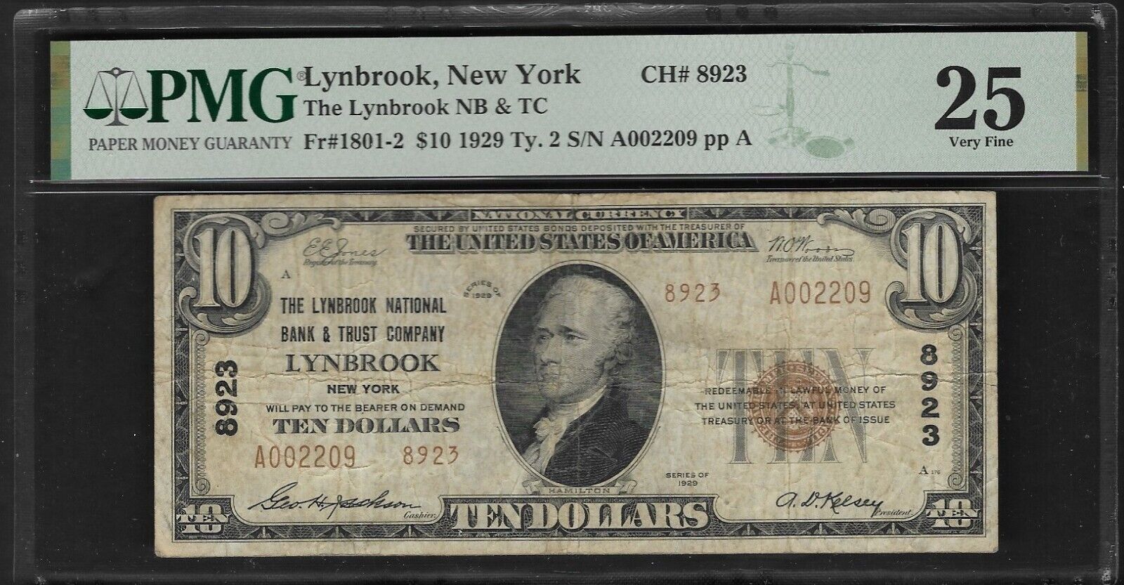 Lynbrook New York National Bank Note, Series 1929, Pmg Very Fine
