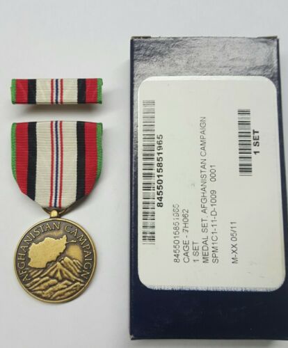 New Afghanistan Campaign Full Size Medal Set 8455-01-527-8027