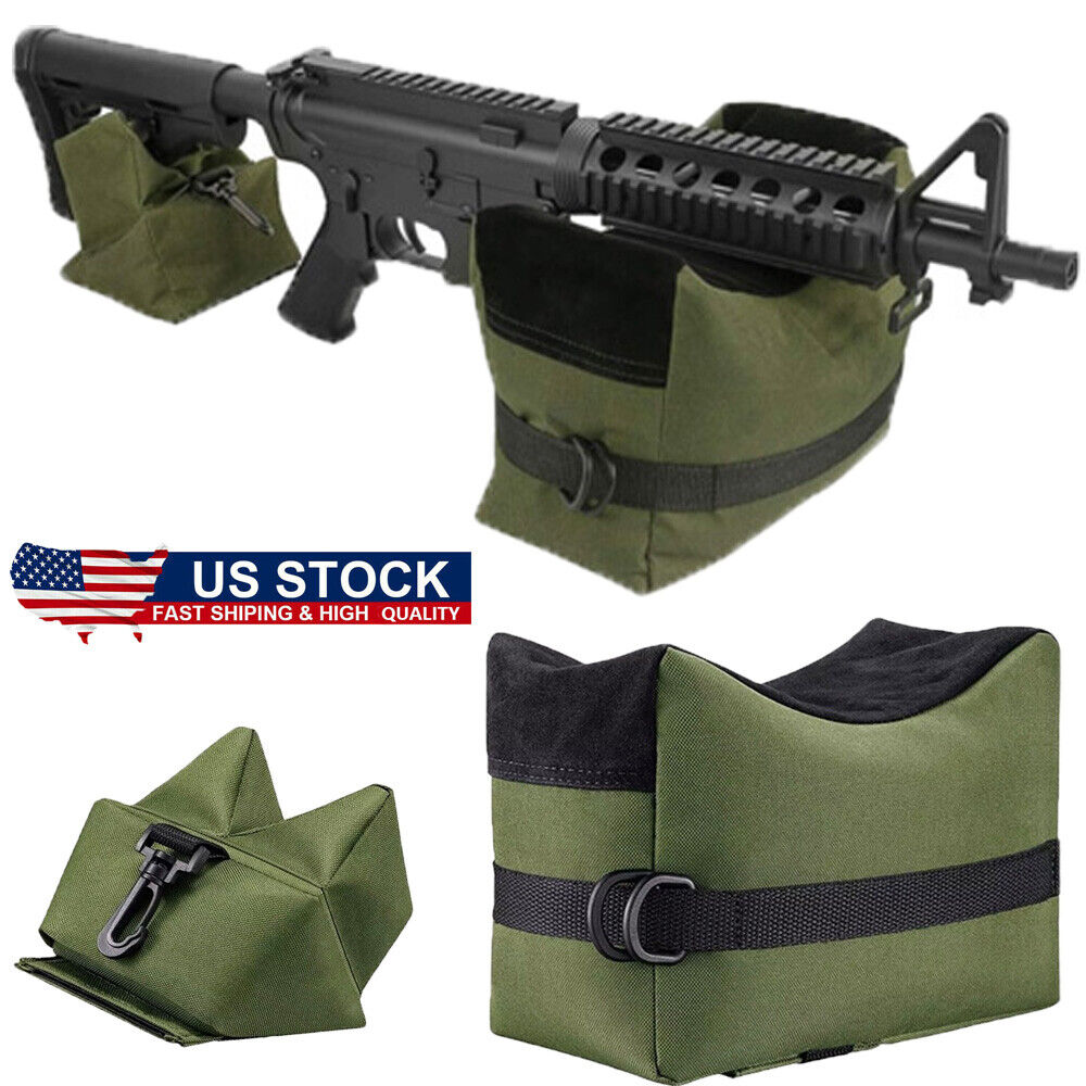 Outdoor Tactics Shooting Gun Rest Bag Bench Front Rear Sand Combo Set Durable US