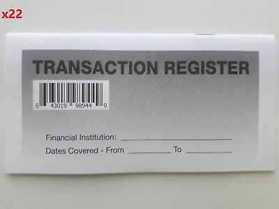 22 - Checkbook Transaction Registers - 2021-23 Calendar - Check Book Bank