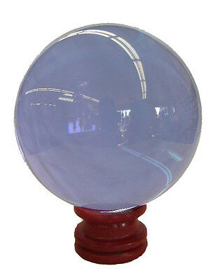 80mm Feng Shui Light Purple Round Sphere Crystal Ball