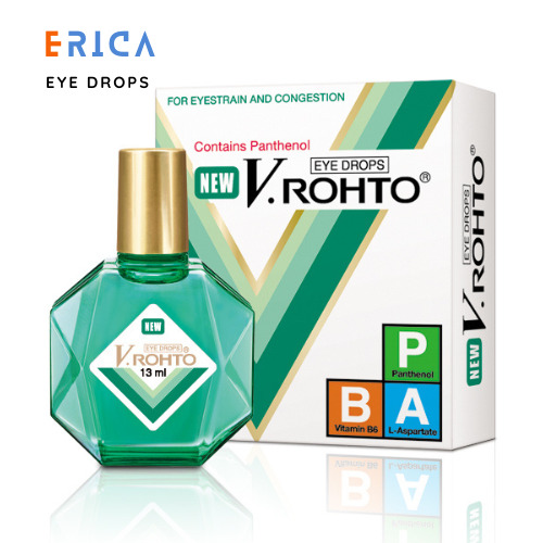 2x NEW V.Rohto - VRohto Eye drops for Eyestrain Congestion Redness Fatigue