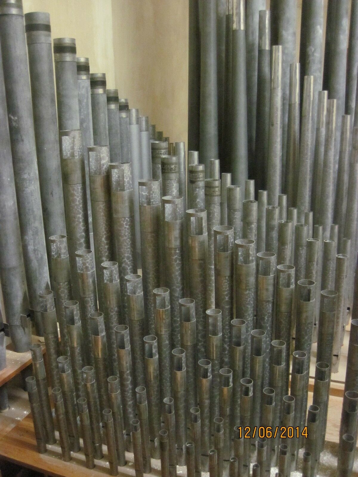 1929 Original Unc Chapel Hill Hill Hall Organ V Mixture 1 Rk 3&4bk Pipes 22 Left