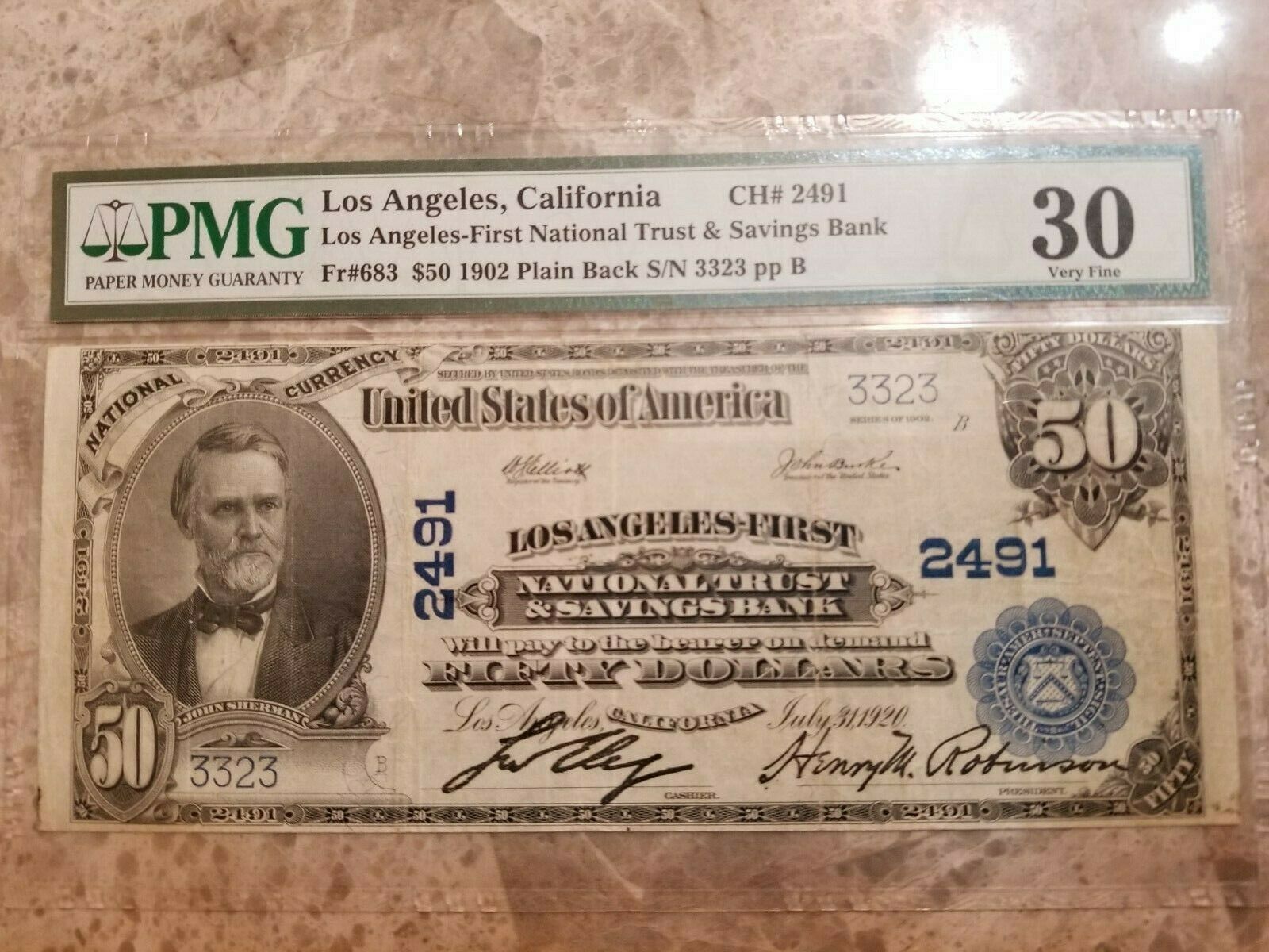 1902 $50 National Note