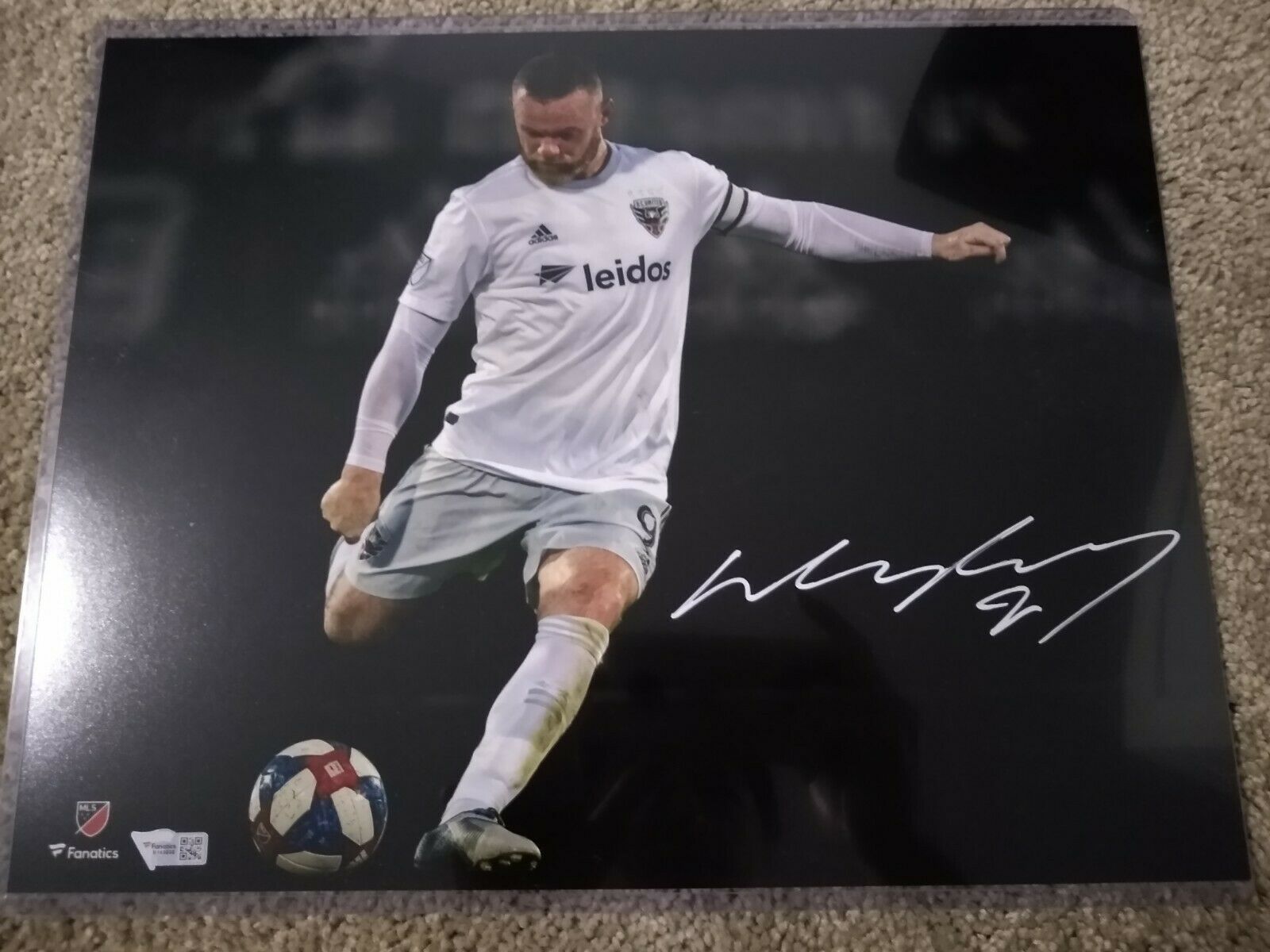 Wayne Rooney Signed D.c. United 11x14 Photo Fanatics Authentic Autograph Auto