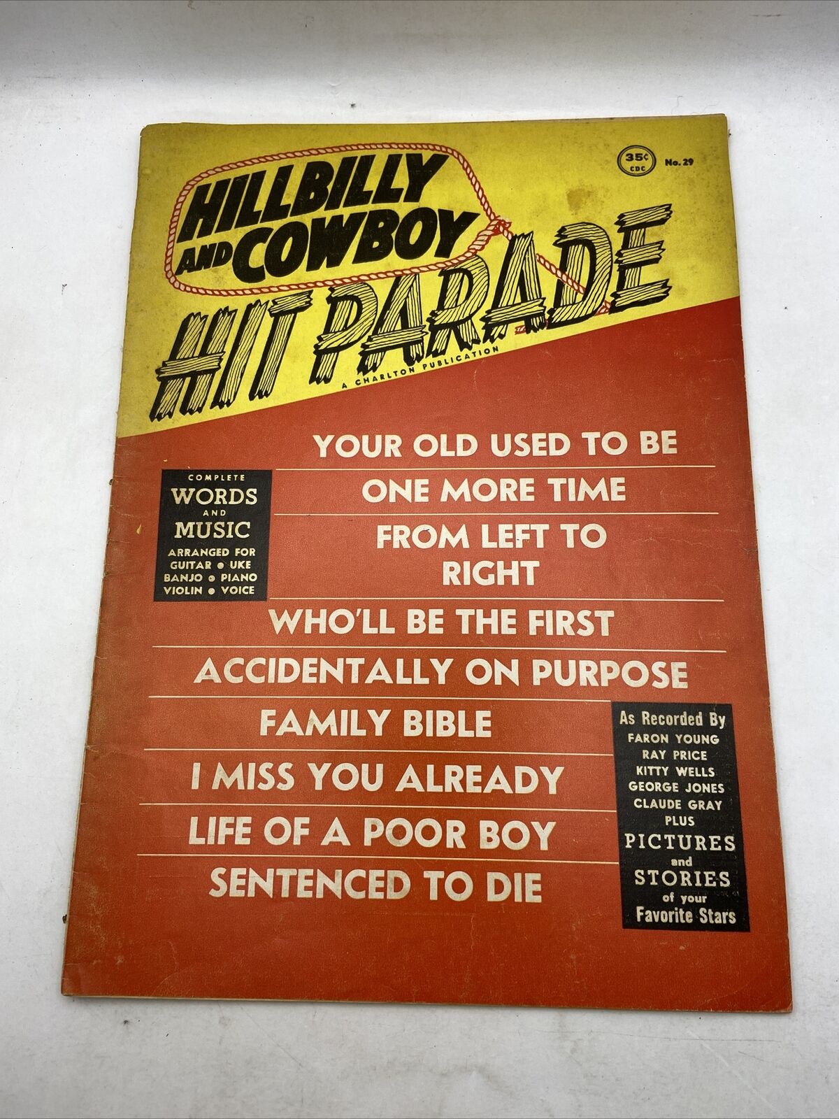 1960 Hillbilly And Cowboy Hit Parade Magazine Song Book Sheet Music