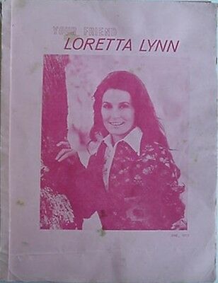 1973 LORETTA LYNN INTERNATIONAL FAN CLUB BOOKLET - YOUR FRIEND LORETTA LYNN
