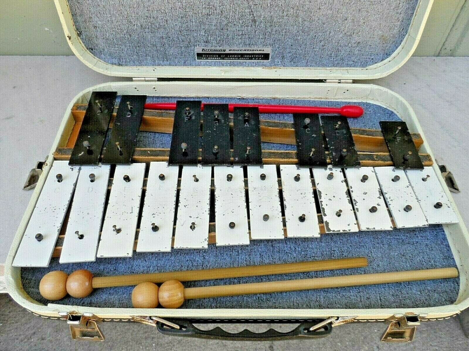 Vintage Kitching Educational By Ludwig Orchestra Bells Kit * Must See No Reserve