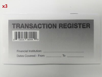 3 - Checkbook Transaction Registers - 2021-23 Calendar - Check Book Bank