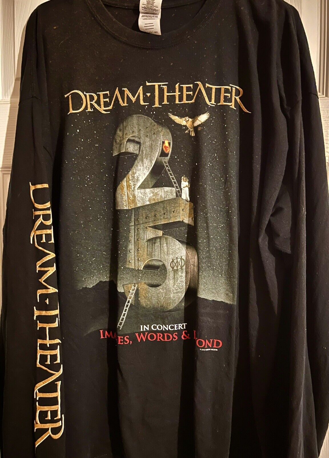 Dream Theater 2017 25th Anniversary Images And Words long sleeve tour shirt xxl.