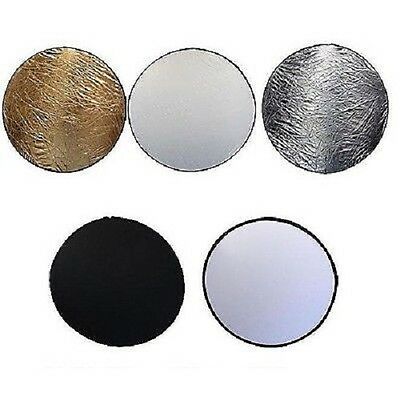 42" 110cm 5 In 1 Round Collapsible Reflector Disc Set