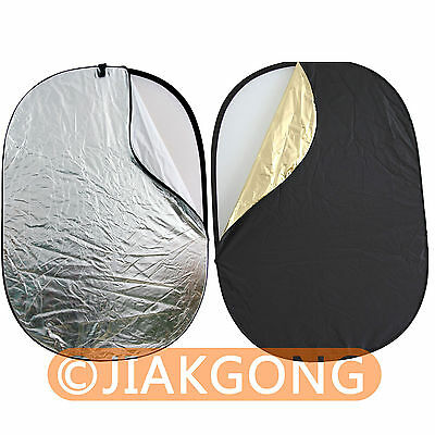 100 X 150cm 40" X 60" 5-in-1 Collapsible Oval Reflector