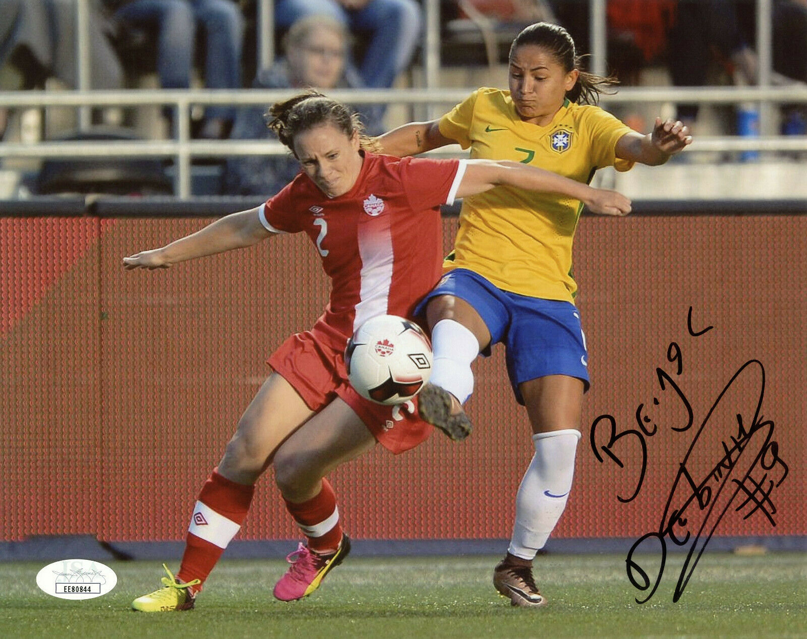 Debinha Miri Signed Jsa Coa 8x10 Brazilian Women's Soccer Photo Auto Brazil Rare