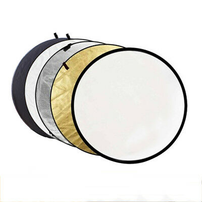 5-in-1 110cm Photograph Disc Collapsible Light Reflector Studio Multi Photo 43"