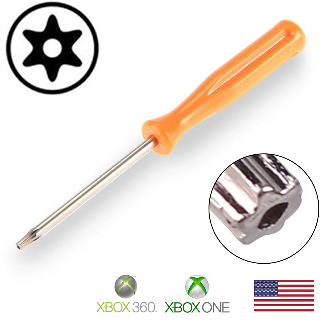 T8 Torx Security Screwdriver For Xbox 360 Controller - Brand New Usa