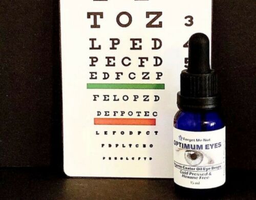 FMN Organic Castor Oil Eye Drops. Pharmaceutical Grade Hexane Free