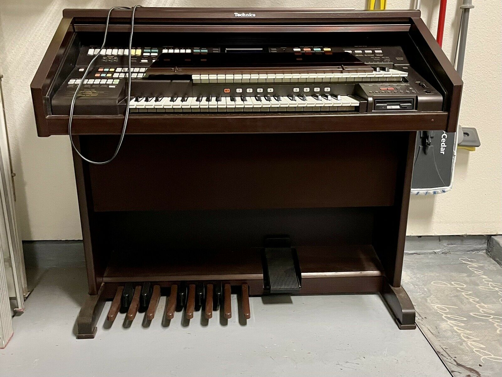 Technics Organ Sx-eas Working Condition Nice Console