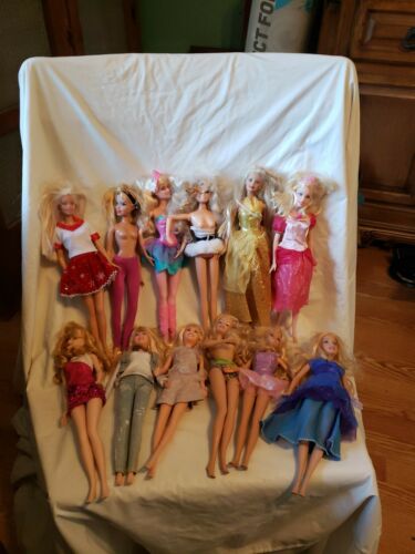 Huge Lot of  Barbie Doll lot of 12